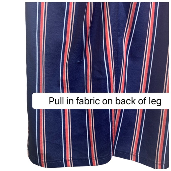 Women’s Long Sleeve London Striped Fitted One-Piece Costume Jumpsuit Size Large - Picture 10 of 16